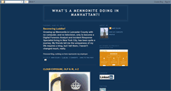 Desktop Screenshot of manhattanmennonite.blogspot.com