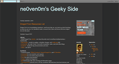 Desktop Screenshot of ne0ven0m.blogspot.com