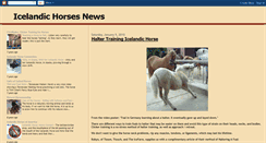 Desktop Screenshot of icelandic-horses-news.blogspot.com