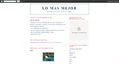 Desktop Screenshot of lomasmejorcito.blogspot.com