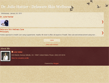 Tablet Screenshot of delawareskinwellness.blogspot.com