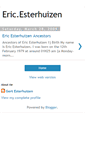 Mobile Screenshot of ericesterhuizen.blogspot.com