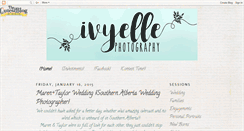 Desktop Screenshot of ivyellephotography.blogspot.com