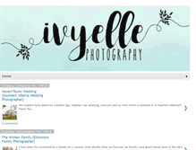 Tablet Screenshot of ivyellephotography.blogspot.com