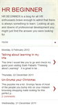 Mobile Screenshot of hrbeginner.blogspot.com