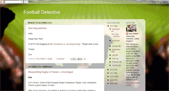 Desktop Screenshot of footballdetective.blogspot.com