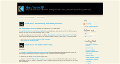 Desktop Screenshot of must-write-sf.blogspot.com