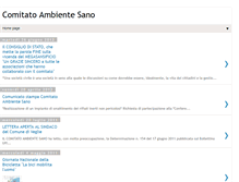 Tablet Screenshot of comitatoambientesano.blogspot.com