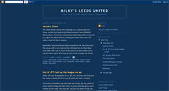 Desktop Screenshot of milkysleedsunited.blogspot.com