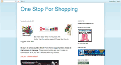 Desktop Screenshot of onestopforshopping.blogspot.com