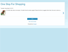 Tablet Screenshot of onestopforshopping.blogspot.com