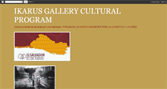 Desktop Screenshot of ikarusgalleryculturalprogram.blogspot.com