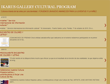 Tablet Screenshot of ikarusgalleryculturalprogram.blogspot.com