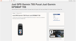 Desktop Screenshot of jualgpsmap78s.blogspot.com