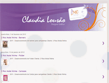 Tablet Screenshot of claudialousaodesigner.blogspot.com