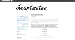 Desktop Screenshot of iheartmateo.blogspot.com