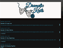 Tablet Screenshot of dramaticknits.blogspot.com