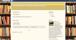 Desktop Screenshot of habeebeehomeschooling.blogspot.com