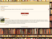 Tablet Screenshot of habeebeehomeschooling.blogspot.com