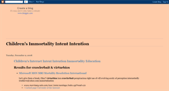 Desktop Screenshot of childrensimmortalityintentintenti.blogspot.com