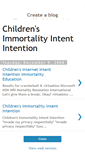 Mobile Screenshot of childrensimmortalityintentintenti.blogspot.com