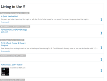 Tablet Screenshot of livinginthev.blogspot.com