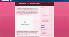 Desktop Screenshot of cs-servers-list.blogspot.com