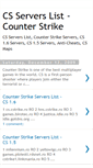 Mobile Screenshot of cs-servers-list.blogspot.com