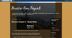 Desktop Screenshot of gracefornepal.blogspot.com