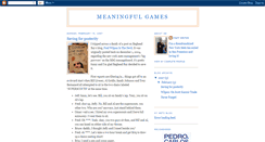 Desktop Screenshot of meaningfulgamesdotcom.blogspot.com