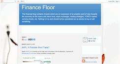 Desktop Screenshot of financefloor.blogspot.com