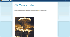 Desktop Screenshot of hiroshima65yearslater.blogspot.com