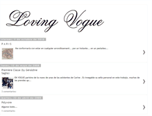 Tablet Screenshot of lovingvogue.blogspot.com