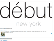 Tablet Screenshot of debutnewyork.blogspot.com