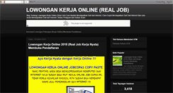 Desktop Screenshot of kerja-online-new.blogspot.com