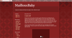 Desktop Screenshot of maillouxbaby.blogspot.com