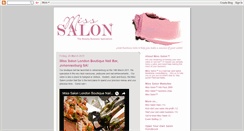 Desktop Screenshot of misssalon.blogspot.com