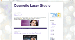 Desktop Screenshot of cosmeticlaserstudio.blogspot.com