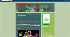 Desktop Screenshot of portafoliocpceducacionfisicaucsh.blogspot.com