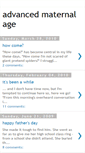 Mobile Screenshot of advancedmaternalage.blogspot.com