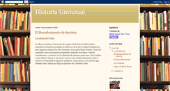 Desktop Screenshot of historiauniversalydelmundo.blogspot.com