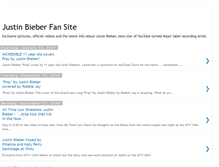 Tablet Screenshot of justinbieberfansite.blogspot.com