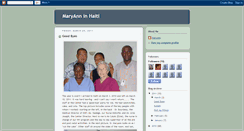 Desktop Screenshot of maryanninhaiti.blogspot.com