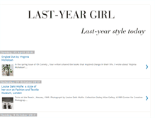 Tablet Screenshot of lastyeargirl.blogspot.com