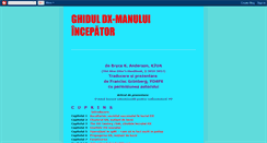 Desktop Screenshot of ghiduldx-manului.blogspot.com