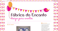 Desktop Screenshot of fabricadoencanto.blogspot.com