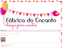 Tablet Screenshot of fabricadoencanto.blogspot.com
