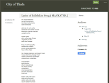 Tablet Screenshot of cityofthala.blogspot.com