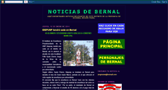 Desktop Screenshot of noticiasdebernal.blogspot.com