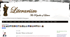 Desktop Screenshot of literarism.blogspot.com